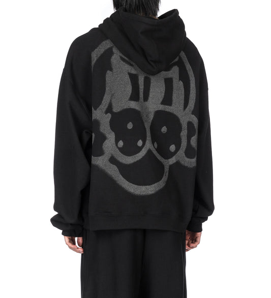 REFLECTIVE FINESSE PUP HOODIE BLACK