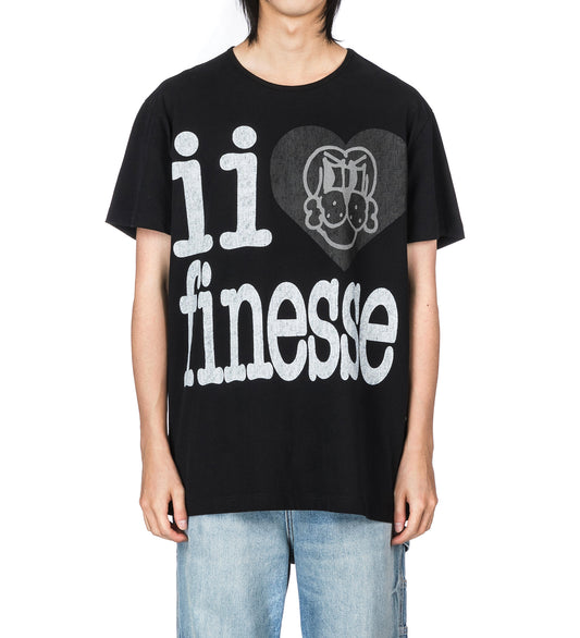 II HEART FINESSE TEE BLACK