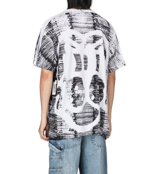 KNOCK OUT PUP TEE BLACK/WHITE