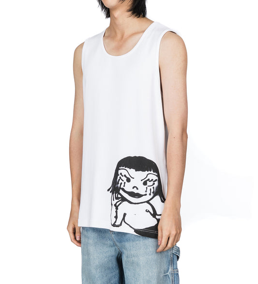 RIBBED TANK TOP WHITE