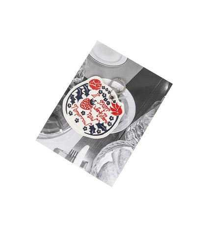 TOMORROW KEYRING WHITE TOMORROW KEYRING WHITE