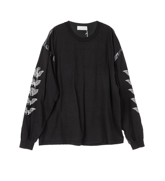 TAPED SEAM LONG SLEEVE T-SHIRT VINTAGE BLACK