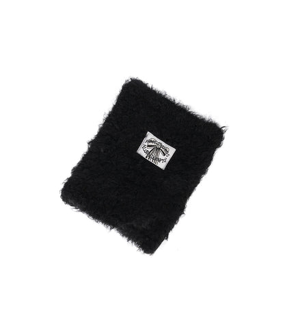 SQUARE FLUFFY BEANIE BLACK SQUARE FLUFFY BEANIE BLACK