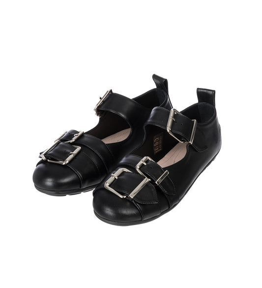 BUCKLE BALLERINA GRIP BLACK/PEARL