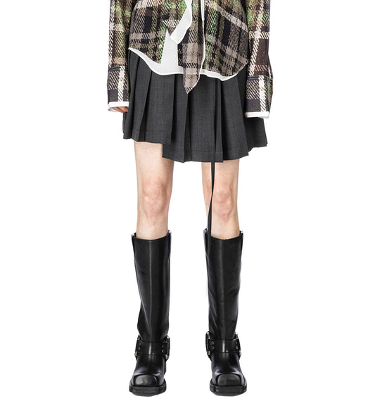 IPLEAT COMMERCIAL SUITING DARK GREY