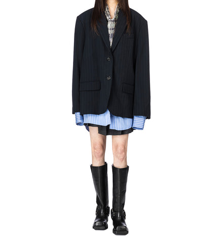 JULAGA FLUID VIS PINSTRIPE NAVY JULAGA FLUID VIS PINSTRIPE NAVY