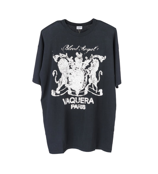 SHOULDER PAD TALL TEE FADED BLACK