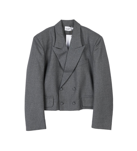 SLOUCHY BLAZER DARK GREY