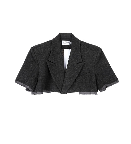CHOPPED BLAZER DARK GREY