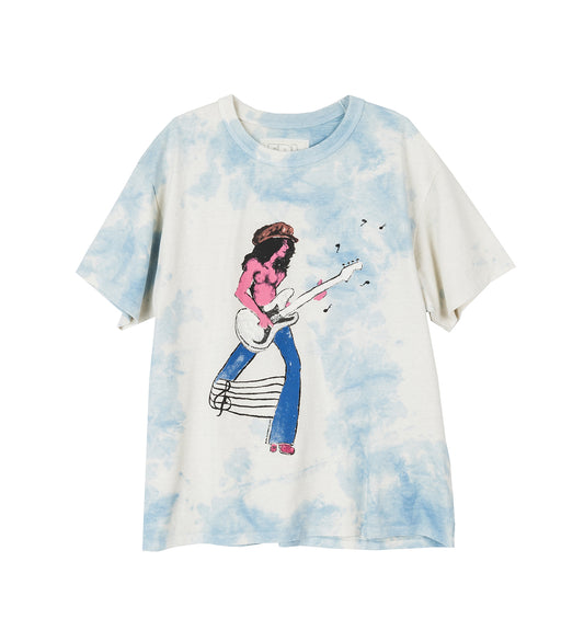 ROCKER T-SHIRT WHITE BLUE