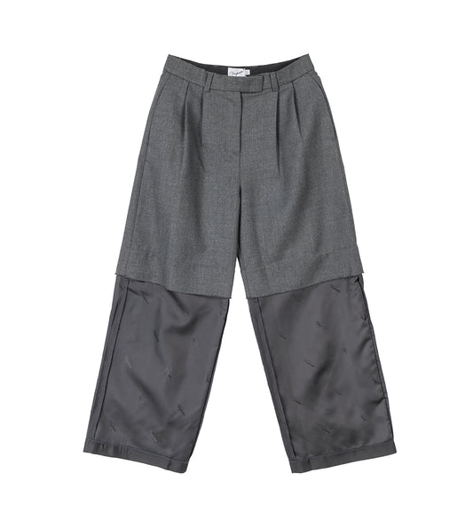 CHOPPED TROUSERS DARK GREY