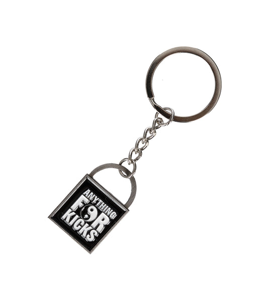 LOCK KEY CHAIN METAL BLACK