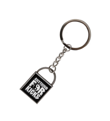 LOCK KEY CHAIN METAL BLACK LOCK KEY CHAIN METAL BLACK