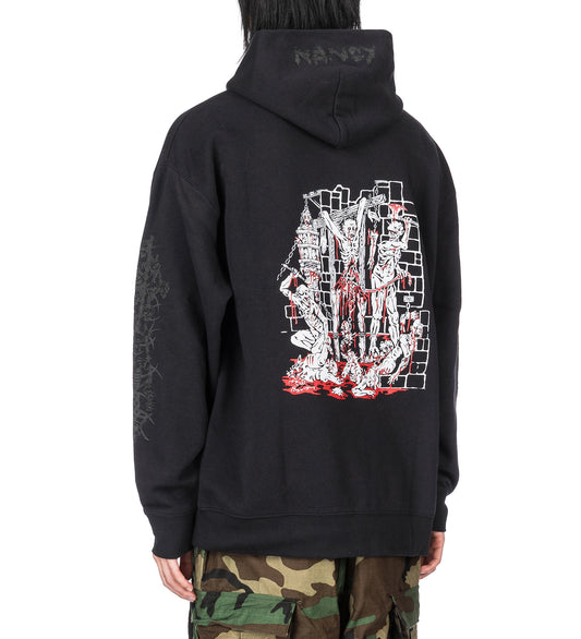 PAIN AND SUFFERING HOODY BLACK