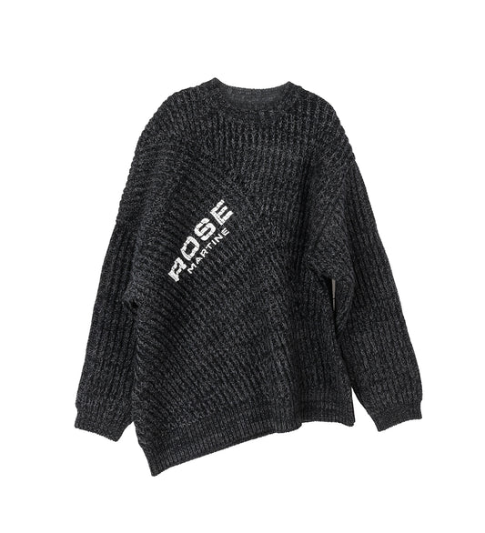 ENGINEERED FISHERMAN RIB JUMPER GREY