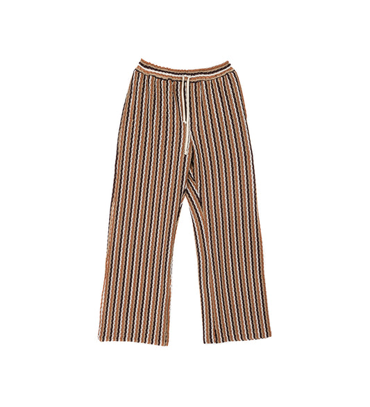 COREY RELAXED TROUSERS BROWN STRIPE