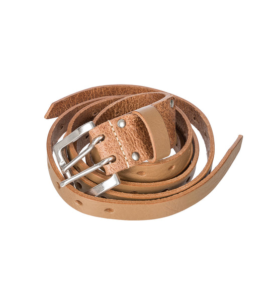 SPLIT BELT OILY SAND LEATHER