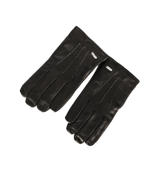 HIS GLOVES BLACK LEATHER