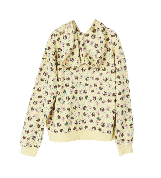 BUTTERFLY HOODIE GIRL BABY YELLOW