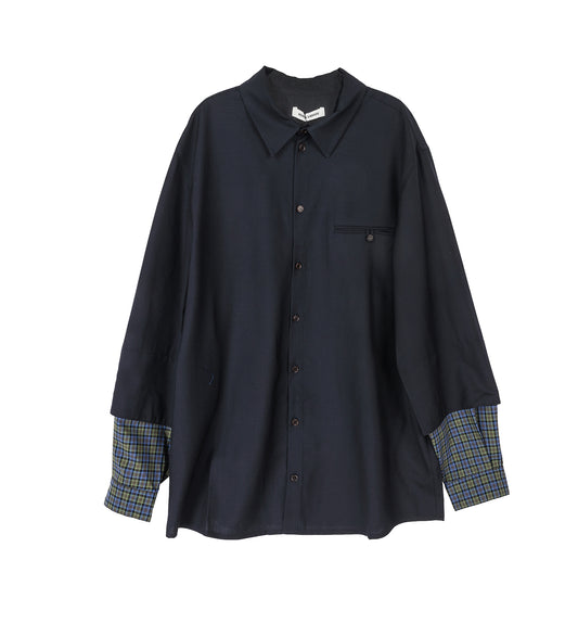 BLOU SHIRT TROPICAL NAVY