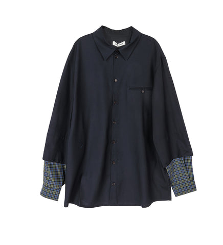 BLOU SHIRT TROPICAL NAVY BLOU SHIRT TROPICAL NAVY