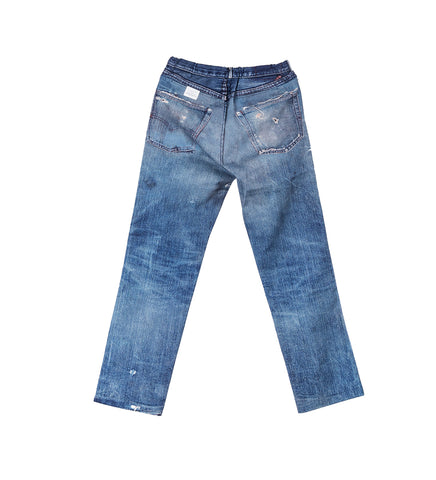 PRINT STRAIGHT PANTS CRASH PRINT STRAIGHT PANTS CRASH