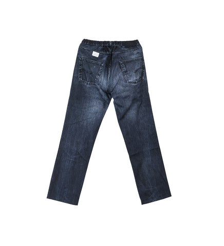 PRINT STRAIGHT PANTS BLACK PRINT STRAIGHT PANTS BLACK