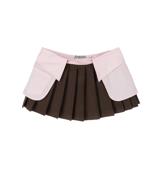 COLLAR MINI SKORT PINK
