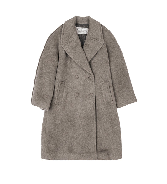 OTAGA ALPACA COAT WARM GREY MELANGE