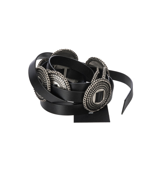 DECI CONCHO BELT BLACK
