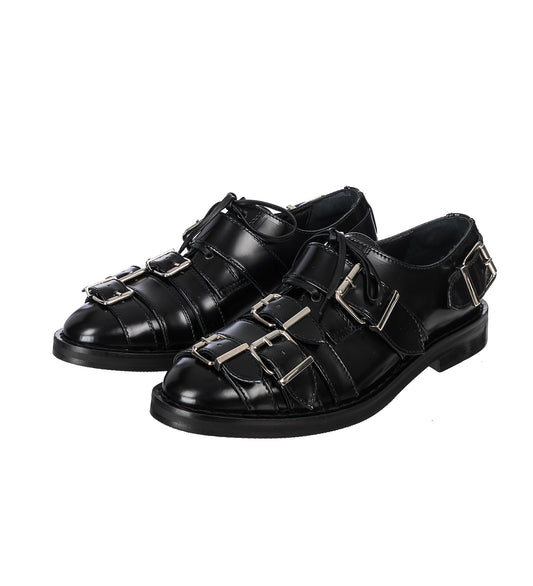 MULTI BUCKLE BROGUE BLACK