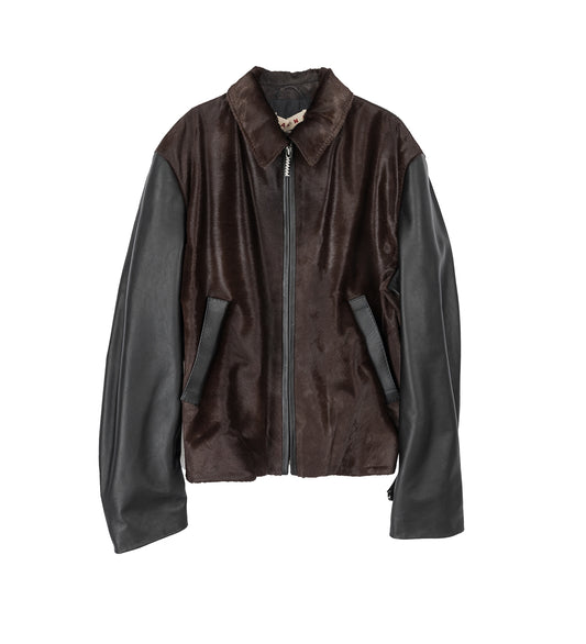 BIKER LEATHER JACKET BLACK