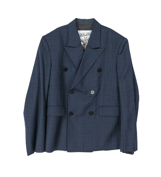 WINDOWPANE BLAZER BLUE CHECKED