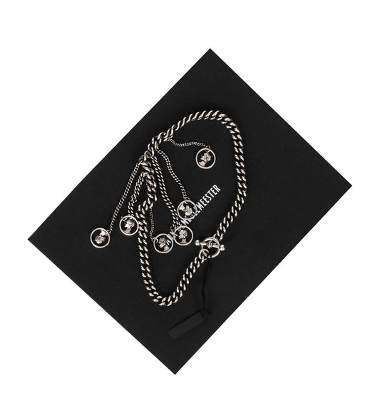 TALA COIN SIGNET NECKLACE ANTIQUE SILVER