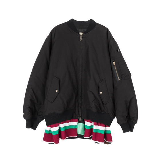 RUGBY SKIRT MA-1 BOMBER BLACK