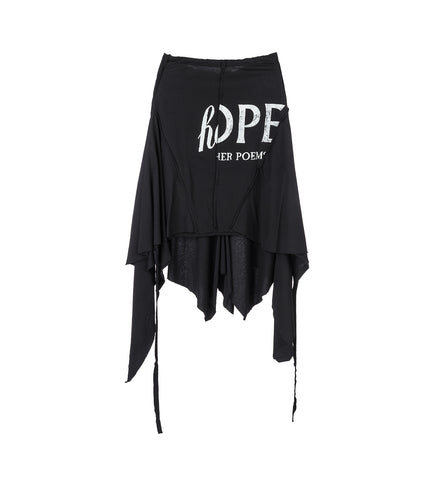 GON DECONSTRUCTED PANEL SKIRT BLACK GON DECONSTRUCTED PANEL SKIRT BLACK