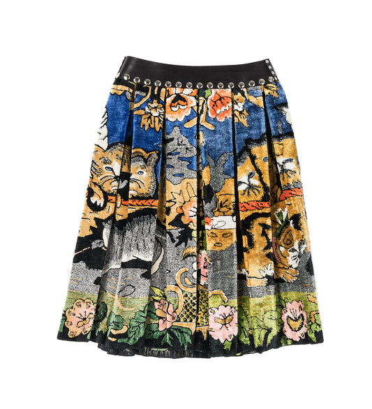 VELVET CAT MIDI CARABINER SKIRT MULTI
