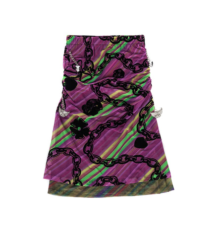 SONICSCAPE MESH SKIRT PURPLE MULTI SONICSCAPE MESH SKIRT PURPLE MULTI