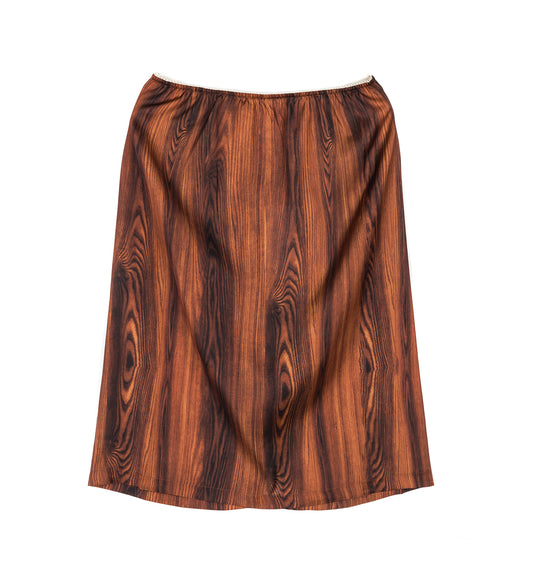 SISLEY SLIP SKIRT BROWN