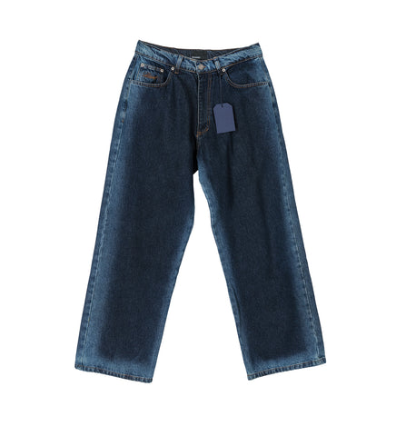 SHADOW WASH BAGGY DENIM PANTS BLUE SHADOW WASH BAGGY DENIM PANTS BLUE