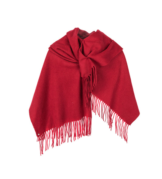 DRAPS LONG CASHMERE RED