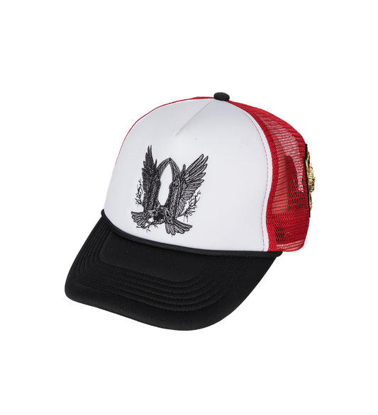 BAROQUE TRUCKER HAT CRIMSON