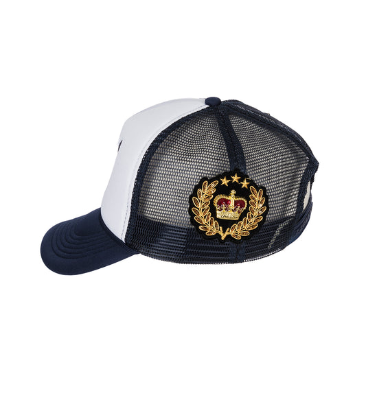 BAROQUE TRUCKER HAT INDIGO