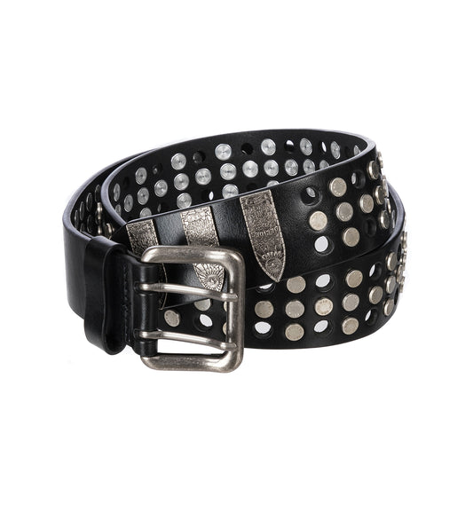 WDW CROSS STUDDED BELT COAL