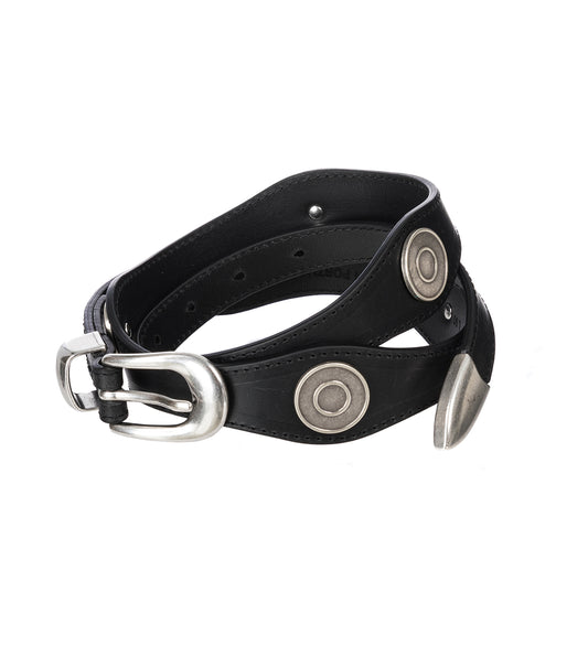 WAVE BELT SLOW BLACK ARID BULL HIDE