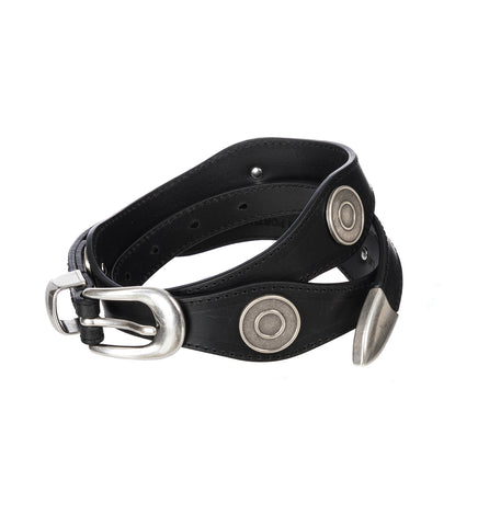 WAVE BELT SLOW BLACK ARID BULL HIDE WAVE BELT SLOW BLACK ARID BULL HIDE