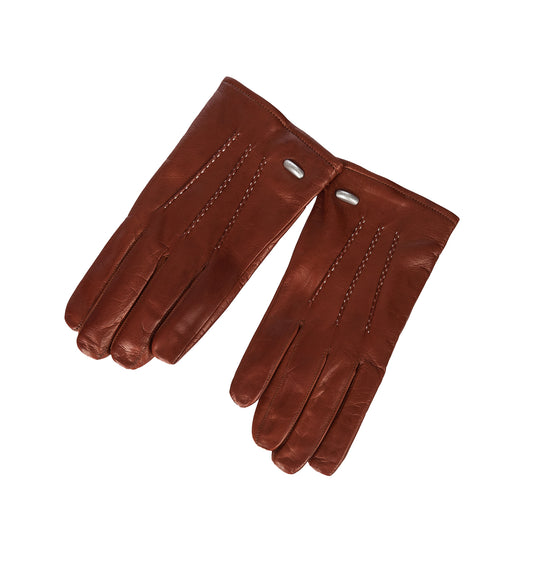 HIS GLOVES AMBER BROWN NAPPA