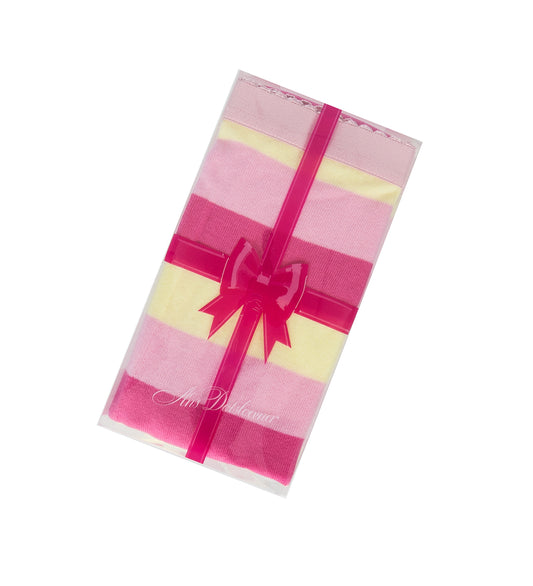 KNIT TIGHTS PINK/YELLOW