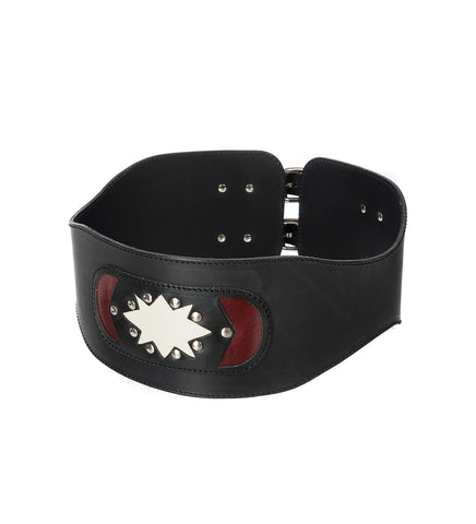 GIRDLE BELT SLOW BLACK ARID BULL HIDE GIRDLE BELT SLOW BLACK ARID BULL HIDE