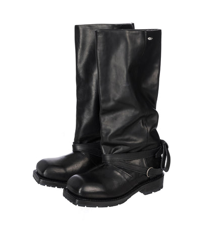 HIGH ENGINE BOOT BLACK TENSILE CATTLE HIDE HIGH ENGINE BOOT BLACK TENSILE CATTLE HIDE